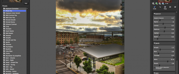 Topaz Adjust Screen